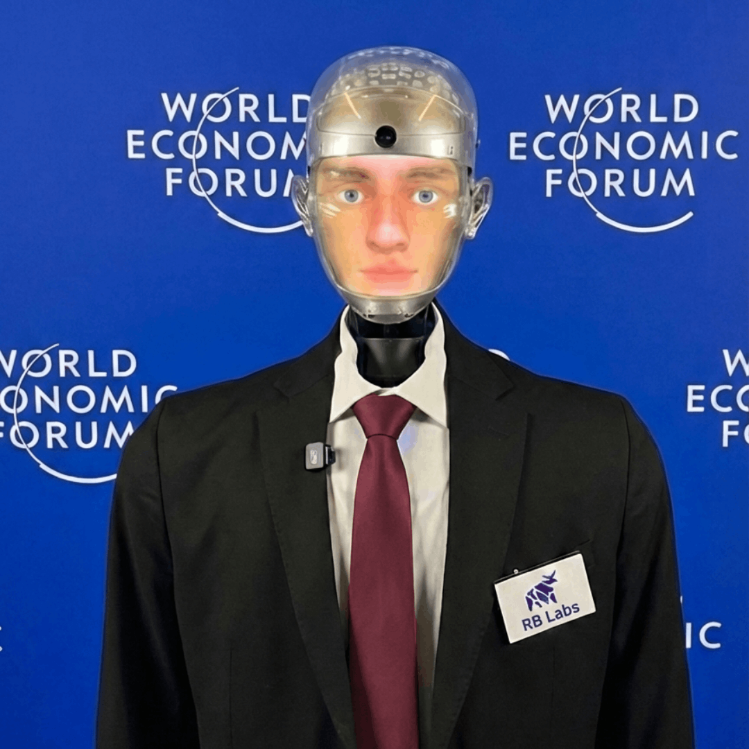 Robert the Robot at the World Economic Forum in Davos