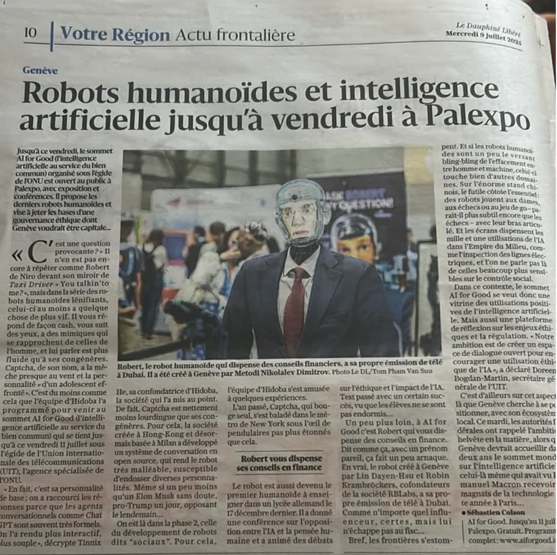 Robots humanoïdes et intelligence artificielle